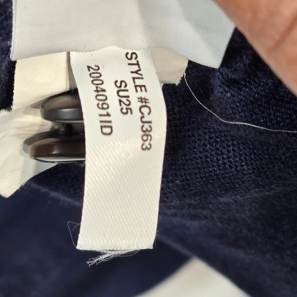 J.Crew Mens Navy Blue Cotton Linen Blend Dock Pants CJ363 Size M